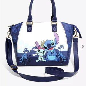 Loungefly Disney Lilo & Stitch Dark Blue Satchel Bag